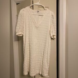 BB Dakota Cream Puff Sleeve Midi Dress